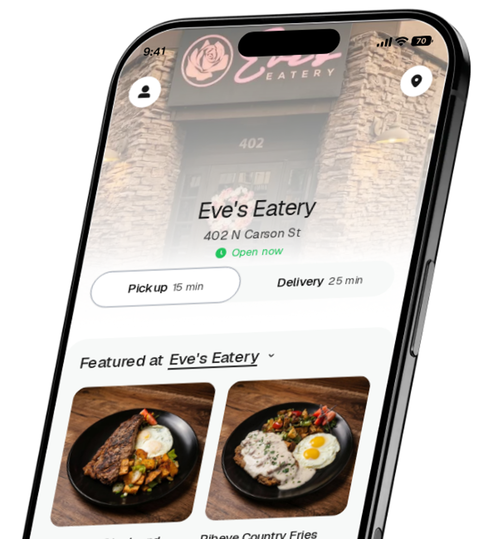 Eve's Eatery app preview